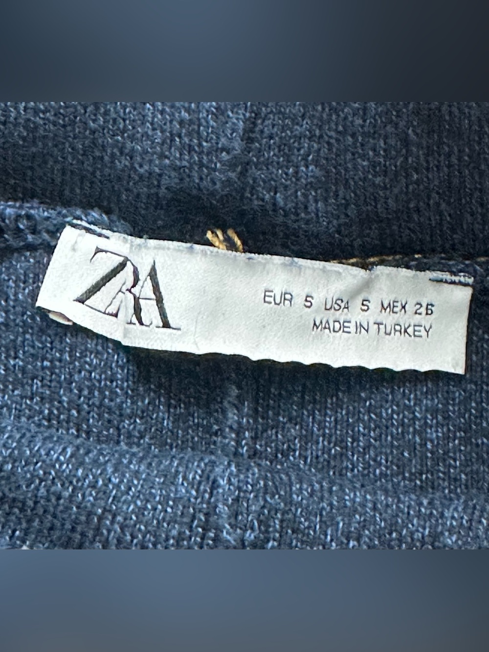 Zara High Rise Wide Leg Knit Pull On Pants.
Denim Blue. Size : Small - Picture 4 of 11